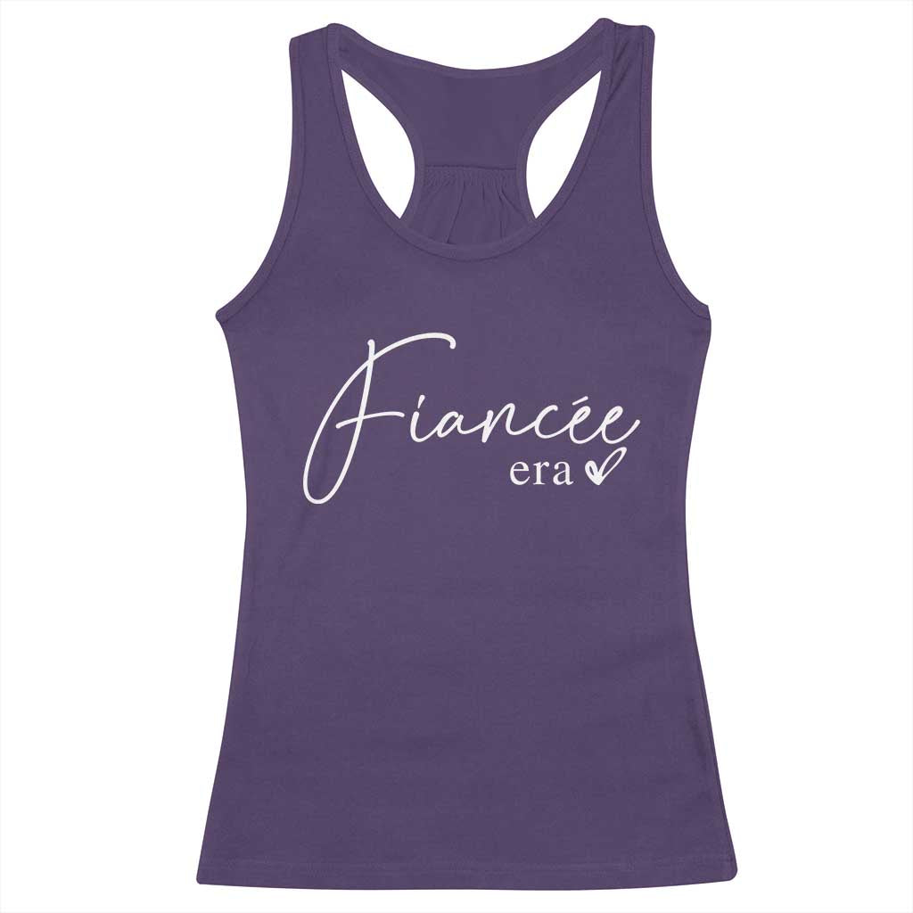 Fiancee Era Racerback Tank Top Engaged Bride Bachelorette Outfits TS10 Purple Print Your Wear