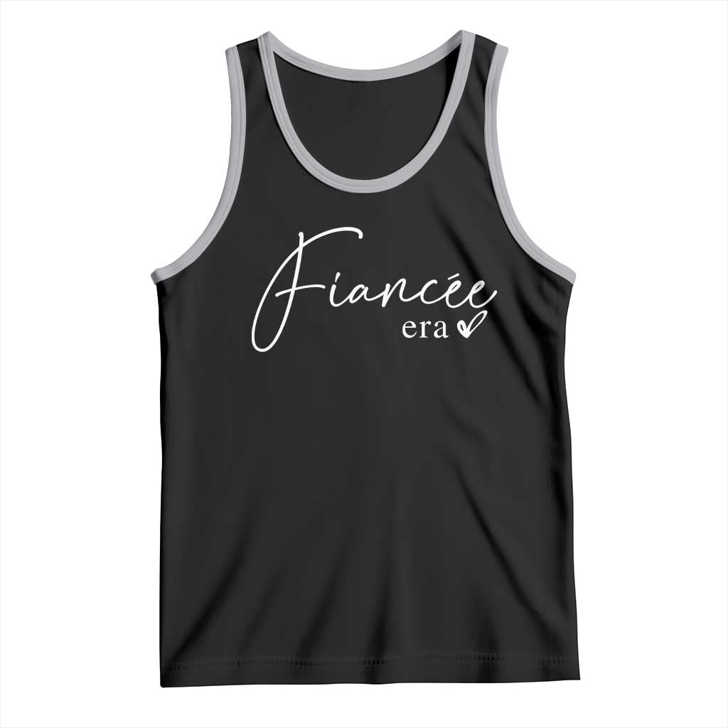 Fiancee Era Tank Top Engaged Bride Bachelorette Outfits TS10 Black Athletic Heather Print Your Wear