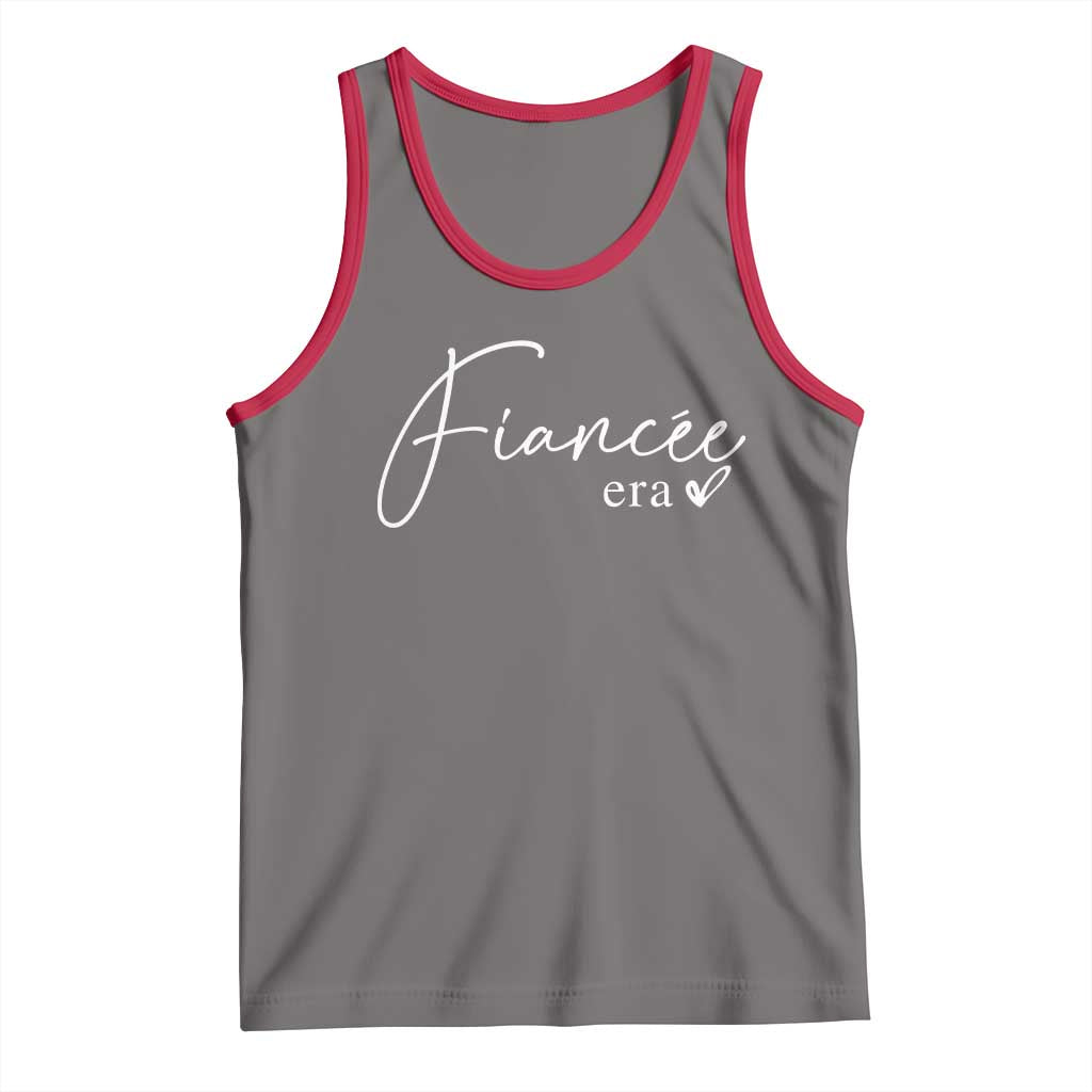 Fiancee Era Tank Top Engaged Bride Bachelorette Outfits TS10 Deep Heather Red Print Your Wear