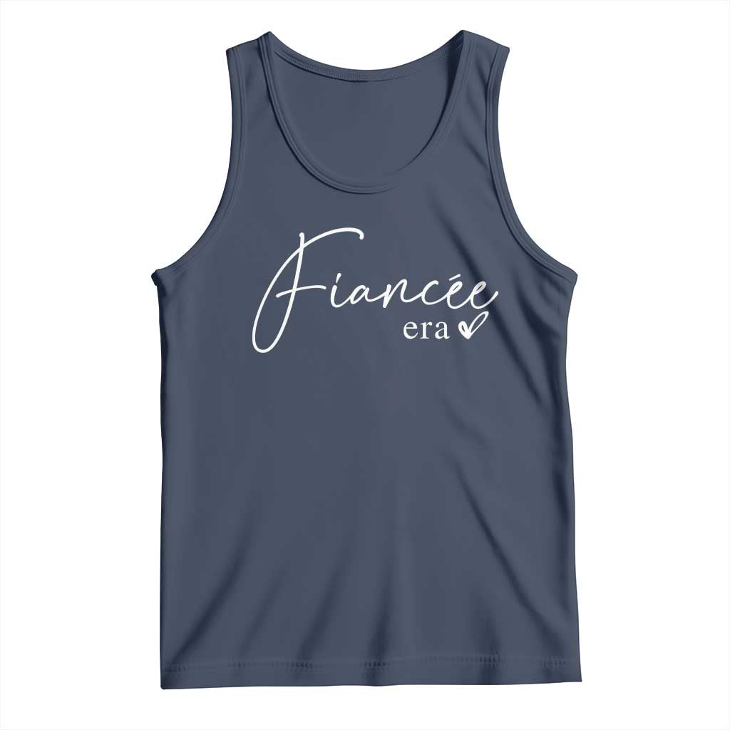 Fiancee Era Tank Top Engaged Bride Bachelorette Outfits TS10 Navy Print Your Wear