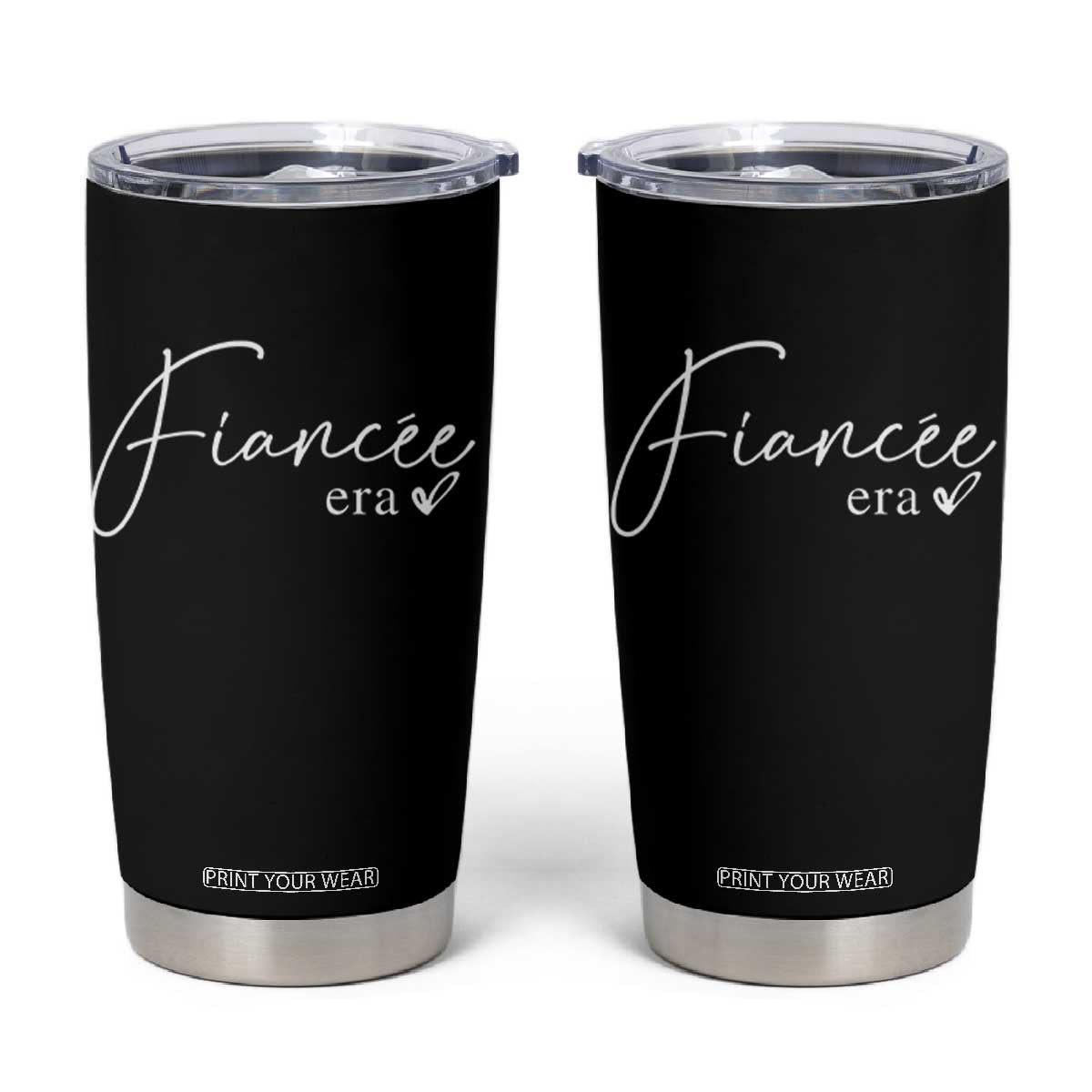 Fiancee Era Tumbler Cup Engaged Bride Bachelorette Outfits TS10 Black Print Your Wear