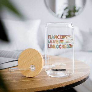 Fiance Level Unlocked Glass Can Retro Engaged Gifts For Him Gamer TS10 Print Your Wear