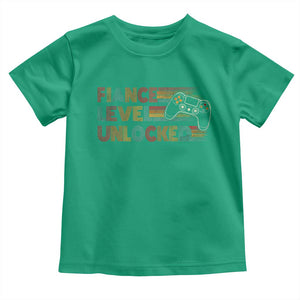 Fiance Level Unlocked Toddler T Shirt Retro Engaged Gifts For Him Gamer TS10 Irish Green Print Your Wear