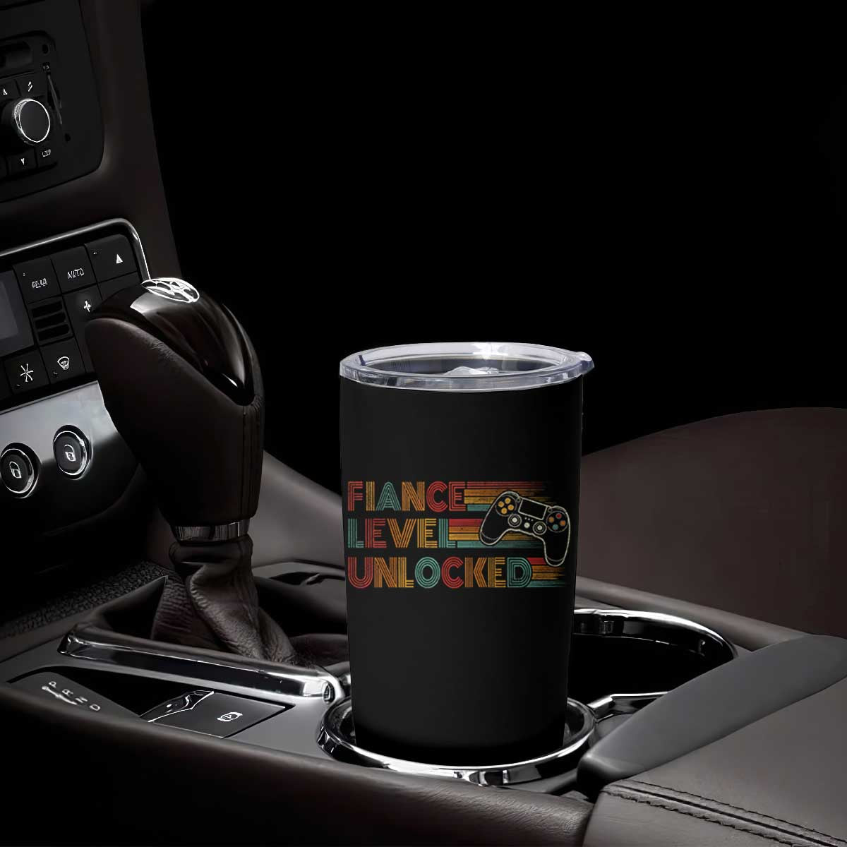 Fiance Level Unlocked Tumbler Cup Retro Engaged Gifts For Him Gamer TS10 Print Your Wear
