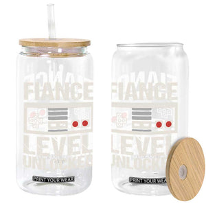 Leveled Fiance Unlocked Glass Can Engagement Gift For Fiancé Bachelor Party TS10 Print Your Wear