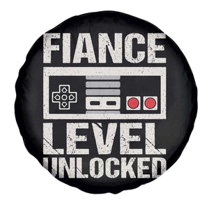 Leveled Fiance Unlocked Spare Tire Cover Engagement Gift For Fiancé Bachelor Party TS10 Print Your Wear
