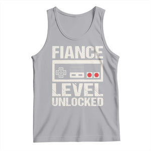 Leveled Fiance Unlocked Tank Top Engagement Gift For Fiancé Bachelor Party TS10 Athletic Heather Print Your Wear