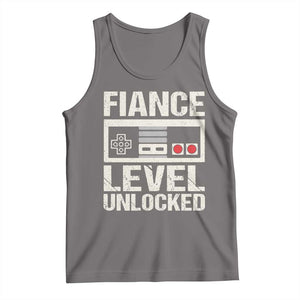 Leveled Fiance Unlocked Tank Top Engagement Gift For Fiancé Bachelor Party TS10 Deep Heather Print Your Wear