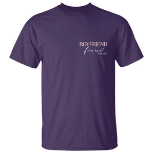 Personalized Fiance T Shirt Custom Date Boyfriend Engagement Gifts Future Mr and Mrs TS10 Purple Print Your Wear
