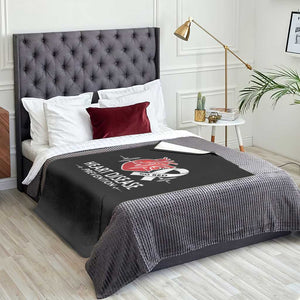 Go Red Heart Disease Prevention Throw Blanket Heartbeat CHD Wear Red February Month TS10 Print Your Wear