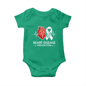 Go Red Heart Disease Prevention Baby Onesie Heartbeat CHD Wear Red February Month TS10 Irish Green Print Your Wear