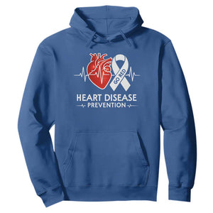 Go Red Heart Disease Prevention Hoodie Heartbeat CHD Wear Red February Month TS10 Royal Blue Print Your Wear