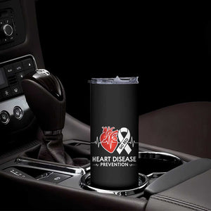 Go Red Heart Disease Prevention Skinny Tumbler Heartbeat CHD Wear Red February Month TS10 Print Your Wear