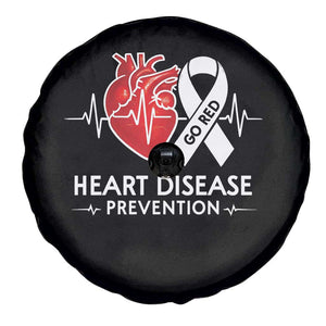 Go Red Heart Disease Prevention Spare Tire Cover Heartbeat CHD Wear Red February Month TS10 Print Your Wear