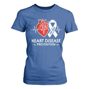 Go Red Heart Disease Prevention T Shirt For Women Heartbeat CHD Wear Red February Month TS10 Royal Blue Print Your Wear