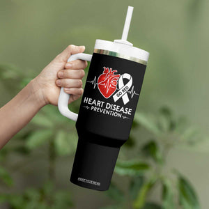 Go Red Heart Disease Prevention Tumbler With Handle Heartbeat CHD Wear Red February Month TS10 Print Your Wear
