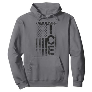 Abolish ICE Hoodie Vintage American Flag TS10 Charcoal Print Your Wear