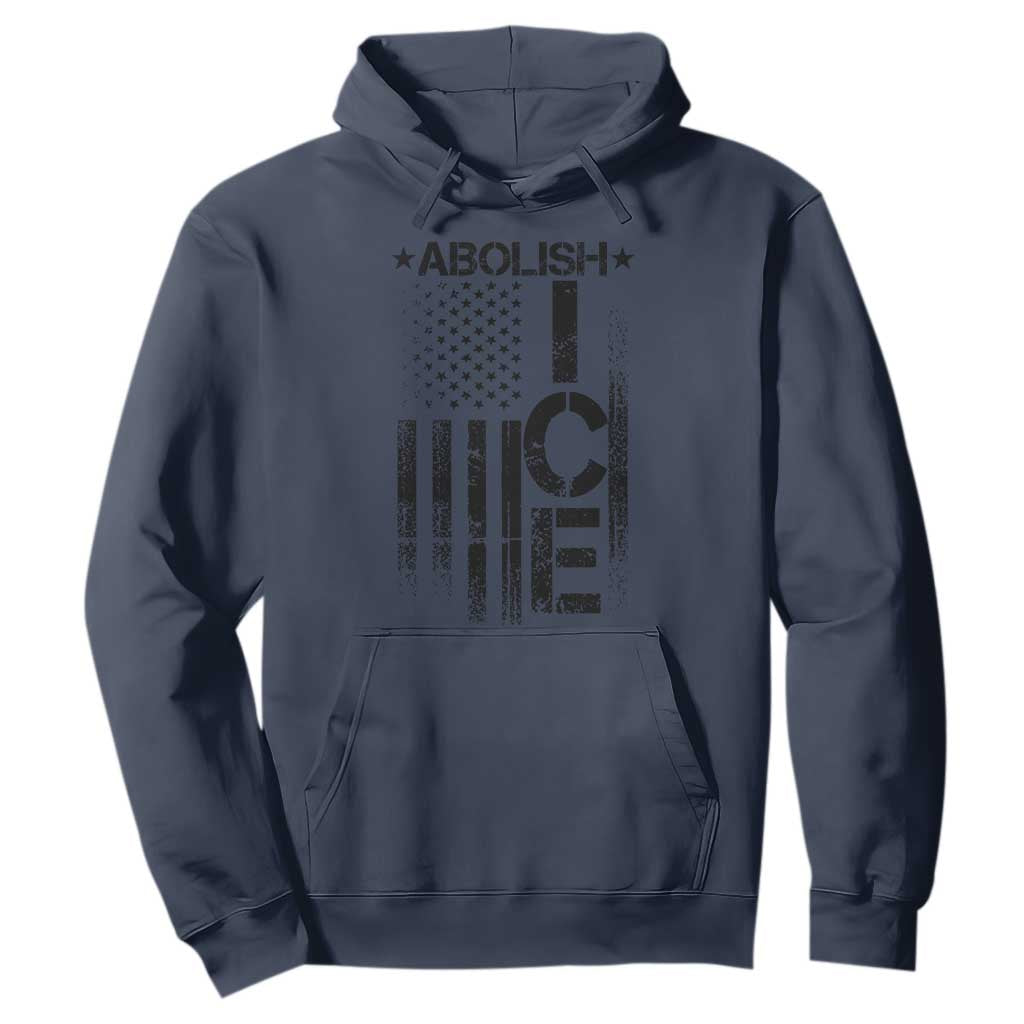 Abolish ICE Hoodie Vintage American Flag TS10 Navy Print Your Wear