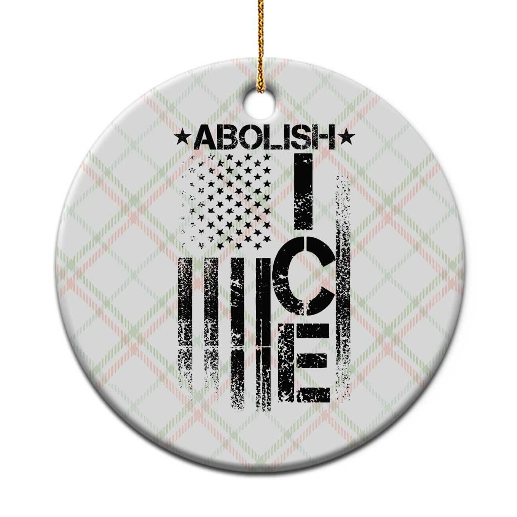 Abolish ICE Ceramic Ornament Vintage American Flag TS10 1pc Christmas Plaid Print Your Wear