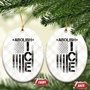 Abolish ICE Ceramic Ornament Vintage American Flag TS10 Print Your Wear
