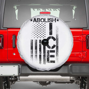 Abolish ICE Spare Tire Cover Vintage American Flag TS10 White Print Your Wear