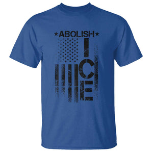 Abolish ICE T Shirt Vintage American Flag TS10 Royal Blue Print Your Wear