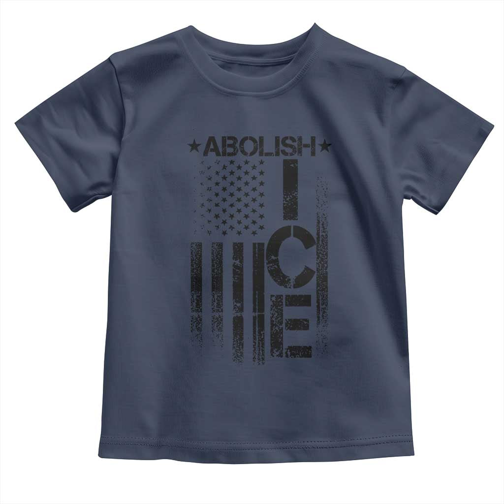 Abolish ICE Toddler T Shirt Vintage American Flag TS10 Navy Print Your Wear