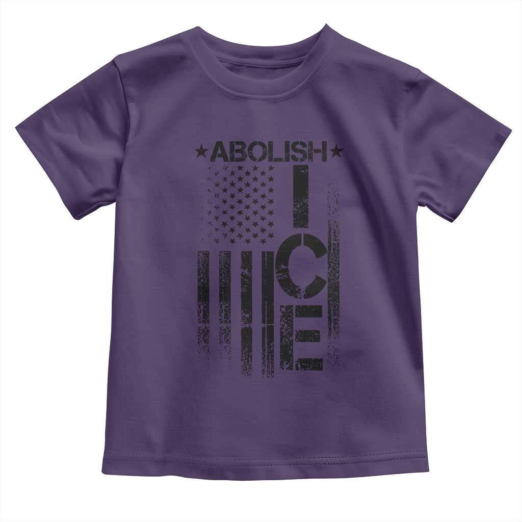 Abolish ICE Toddler T Shirt Vintage American Flag TS10 Purple Print Your Wear