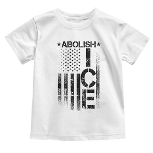 Abolish ICE Toddler T Shirt Vintage American Flag TS10 White Print Your Wear