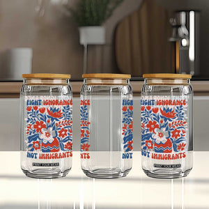 Protest Immigrant Glass Can Fight Ignorance Not Immigrants TS10 Print Your Wear
