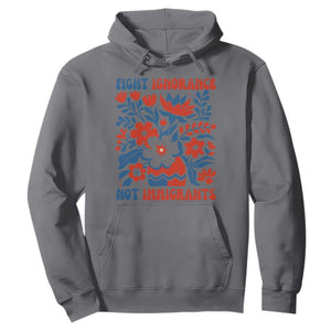 Protest Immigrant Hoodie Fight Ignorance Not Immigrants TS10 Charcoal Print Your Wear