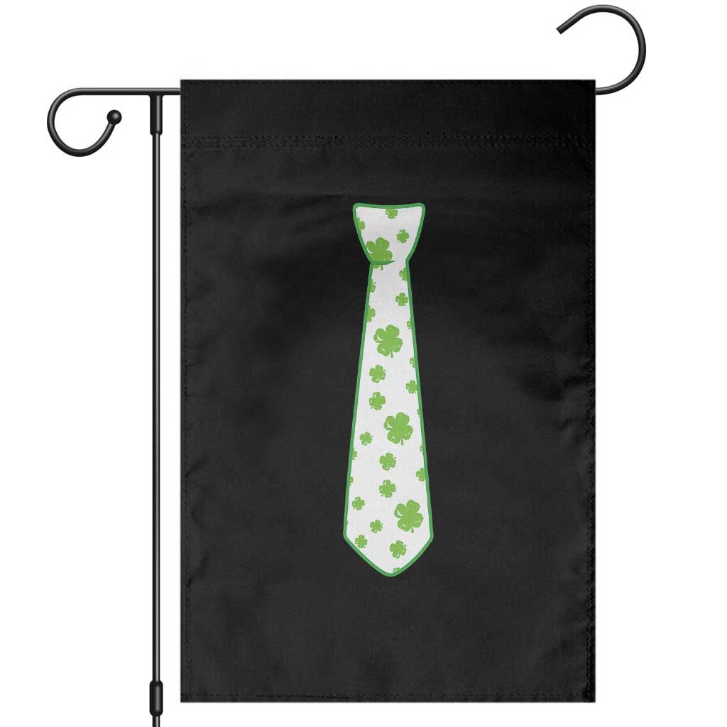 Shamrocks Tie Garden Flag Kids St Patricks Day Costume Party Humor TS10 Black Print Your Wear