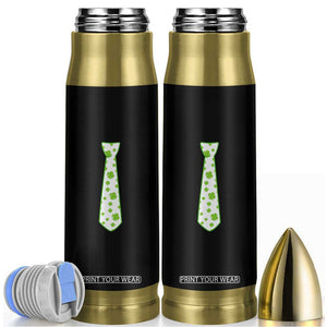 Shamrocks Tie Bullet Tumbler Kids St Patricks Day Costume Party Humor TS10 Black Print Your Wear