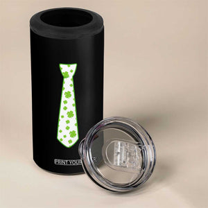 Shamrocks Tie 4 in 1 Can Cooler Tumbler Kids St Patricks Day Costume Party Humor TS10 Print Your Wear