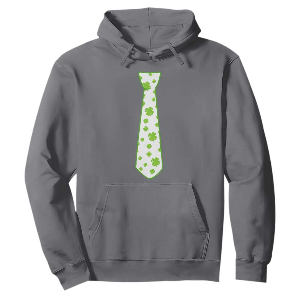 Shamrocks Tie Hoodie Kids St Patricks Day Costume Party Humor TS10 Charcoal Print Your Wear
