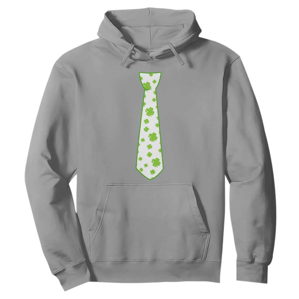 Shamrocks Tie Hoodie Kids St Patricks Day Costume Party Humor TS10 Sport Gray Print Your Wear