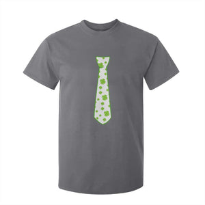 Shamrocks Tie T Shirt For Kid Kids St Patricks Day Costume Party Humor TS10 Charcoal Print Your Wear