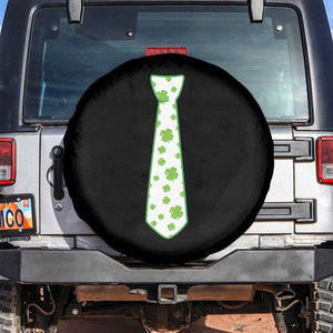 Shamrocks Tie Spare Tire Cover Kids St Patricks Day Costume Party Humor TS10 No hole Black Print Your Wear