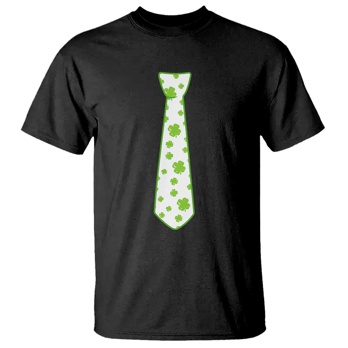 Shamrocks Tie T Shirt Kids St Patricks Day Costume Party Humor TS10 Black Print Your Wear