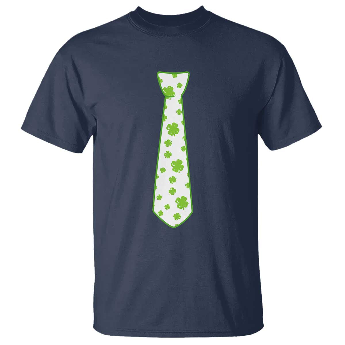 Shamrocks Tie T Shirt Kids St Patricks Day Costume Party Humor TS10 Navy Print Your Wear