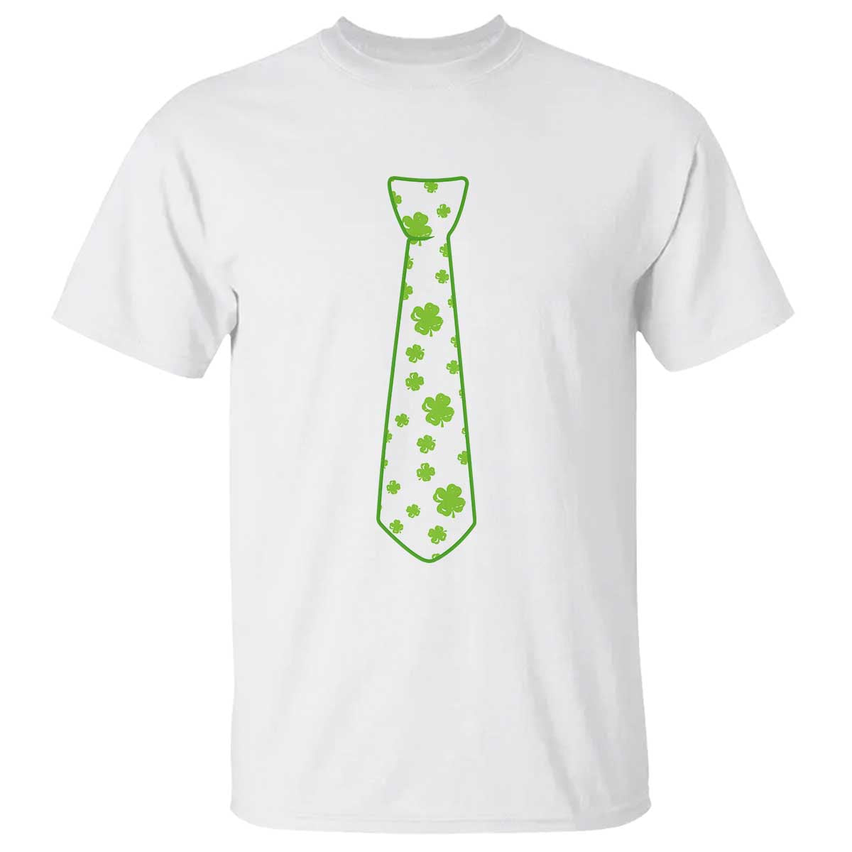 Shamrocks Tie T Shirt Kids St Patricks Day Costume Party Humor TS10 White Print Your Wear