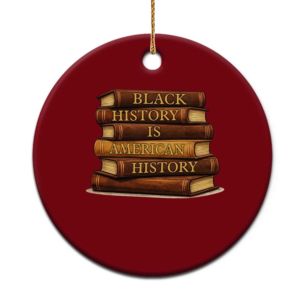 Black History Month Ceramic Ornament Book Lover Teacher Black History Is American History TS10 1pc Red Print Your Wear