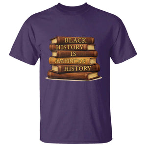 Black History Month T Shirt Book Lover Teacher Black History Is American History TS10 Purple Print Your Wear