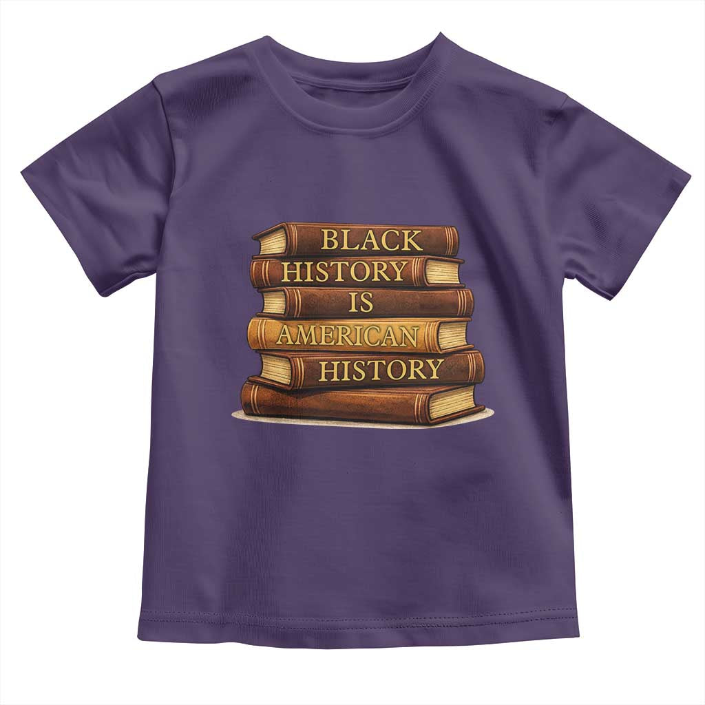 Black History Month Toddler T Shirt Book Lover Teacher Black History Is American History TS10 Purple Print Your Wear