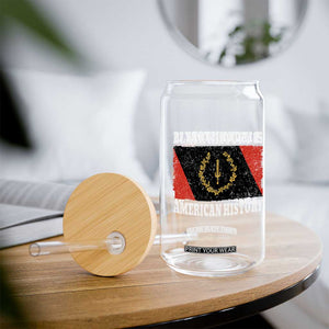 Black History Is American History Glass Can Afro African Black American Heritage Flag TS10 Print Your Wear