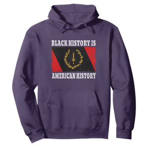 Black History Is American History Hoodie Afro African Black American Heritage Flag TS10 Purple Print Your Wear