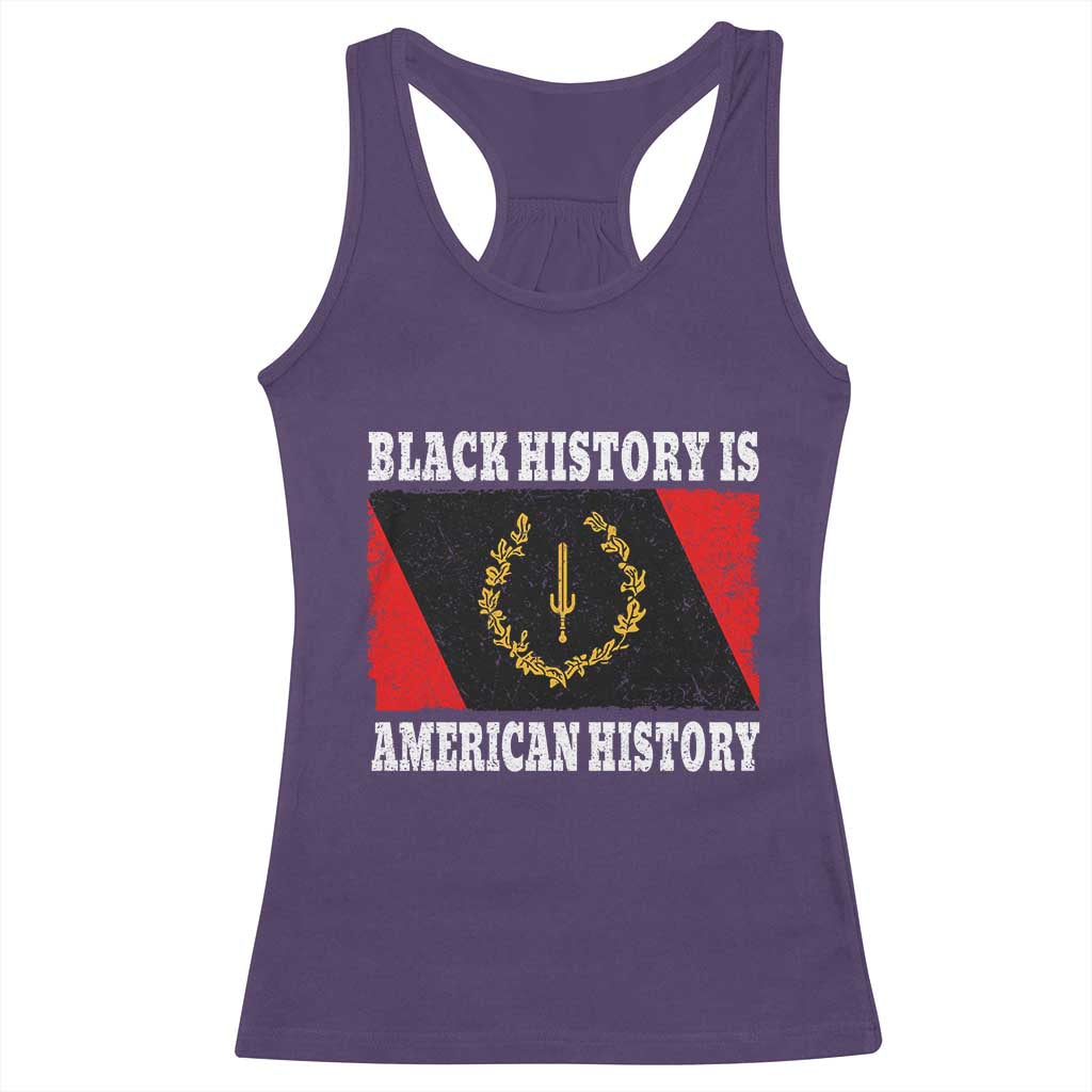 Black History Is American History Racerback Tank Top Afro African Black American Heritage Flag TS10 Purple Print Your Wear