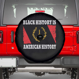 Black History Is American History Spare Tire Cover Afro African Black American Heritage Flag TS10 Black Print Your Wear