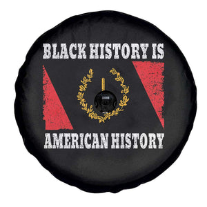 Black History Is American History Spare Tire Cover Afro African Black American Heritage Flag TS10 Print Your Wear