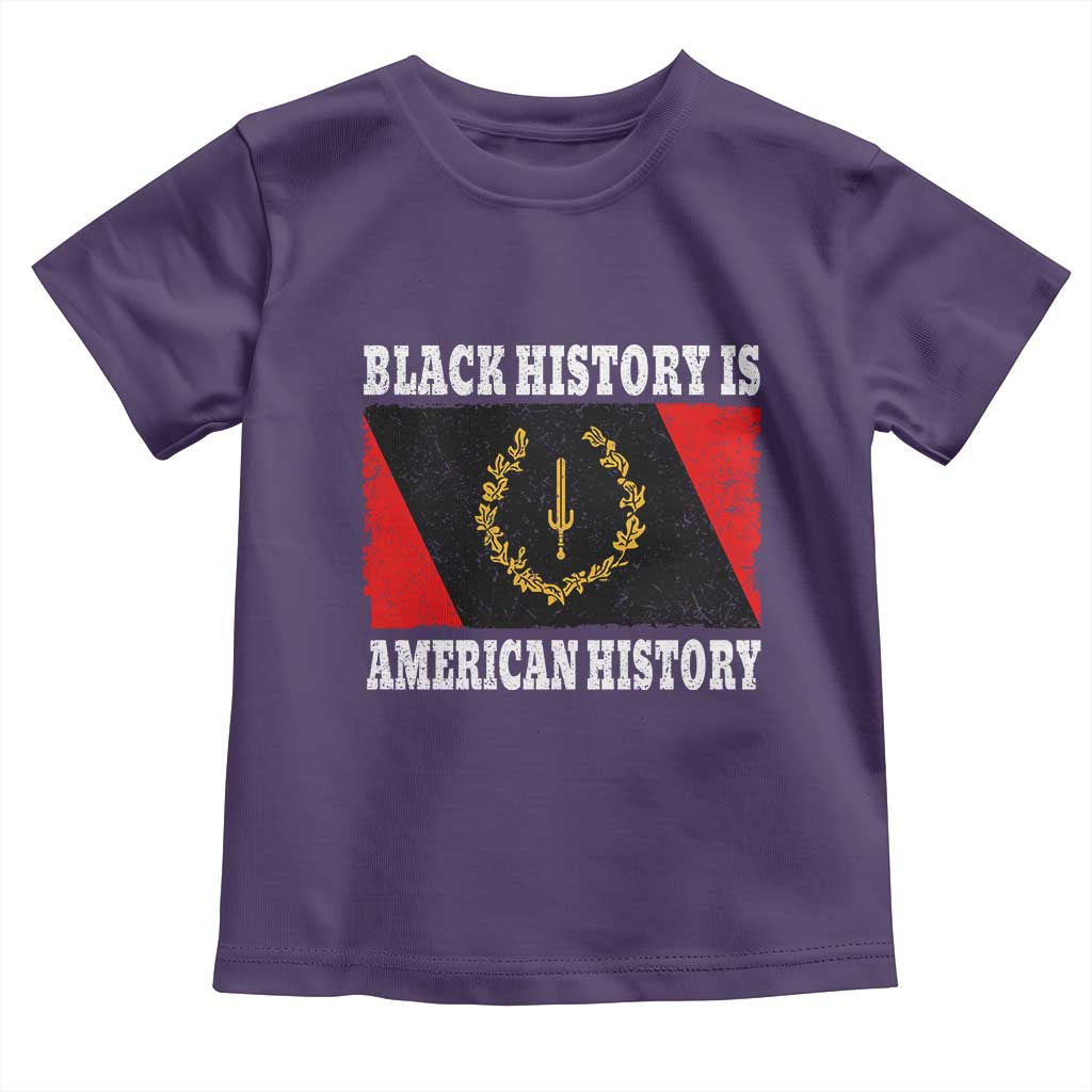 Black History Is American History Toddler T Shirt Afro African Black American Heritage Flag TS10 Purple Print Your Wear